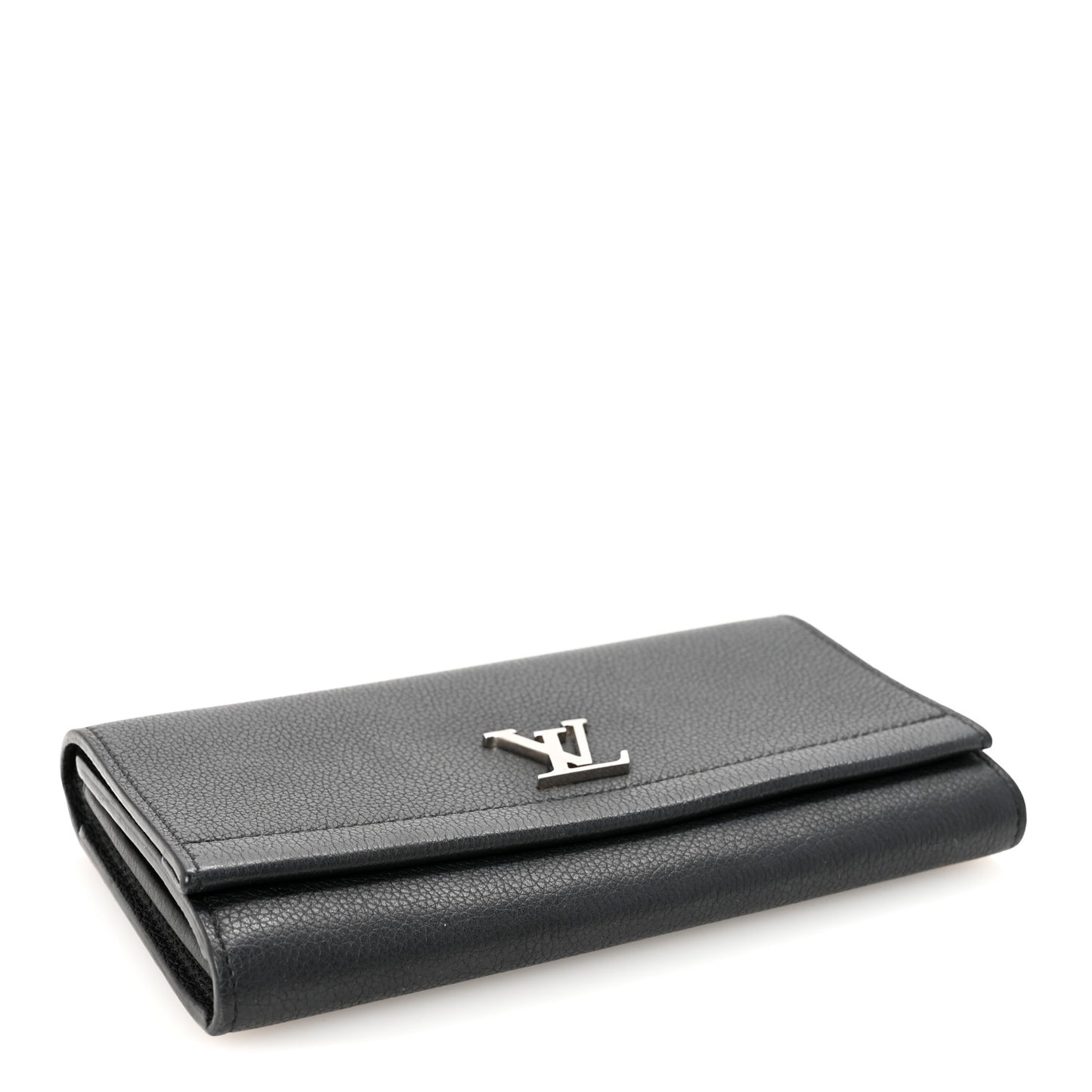 Calfskin Lockme II Wallet Black