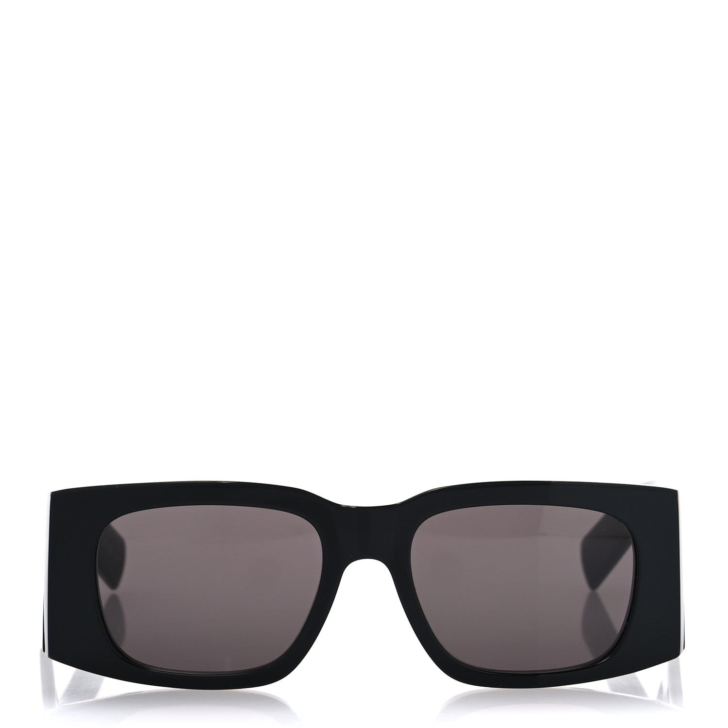 Saint Laurent Acetate Rectangular Sunglasses SL 654 Black 2 of 8
