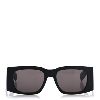 Saint Laurent Acetate Rectangular Sunglasses SL 654 Black 2 of 8