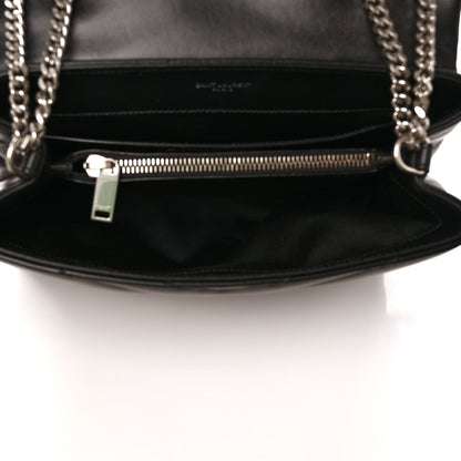 Saint Laurent Calfskin Y Quilted Monogram Small Loulou Chain Satchel Black 5 of 8