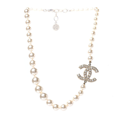Chanel Pearl CC 100th Anniversary Necklace Light Gold 2 of 4