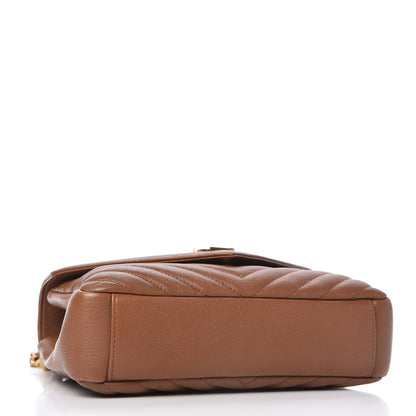 Saint Laurent Calfskin Matelasse Chevron Monogram Medium College Bag Brick 4 of 9