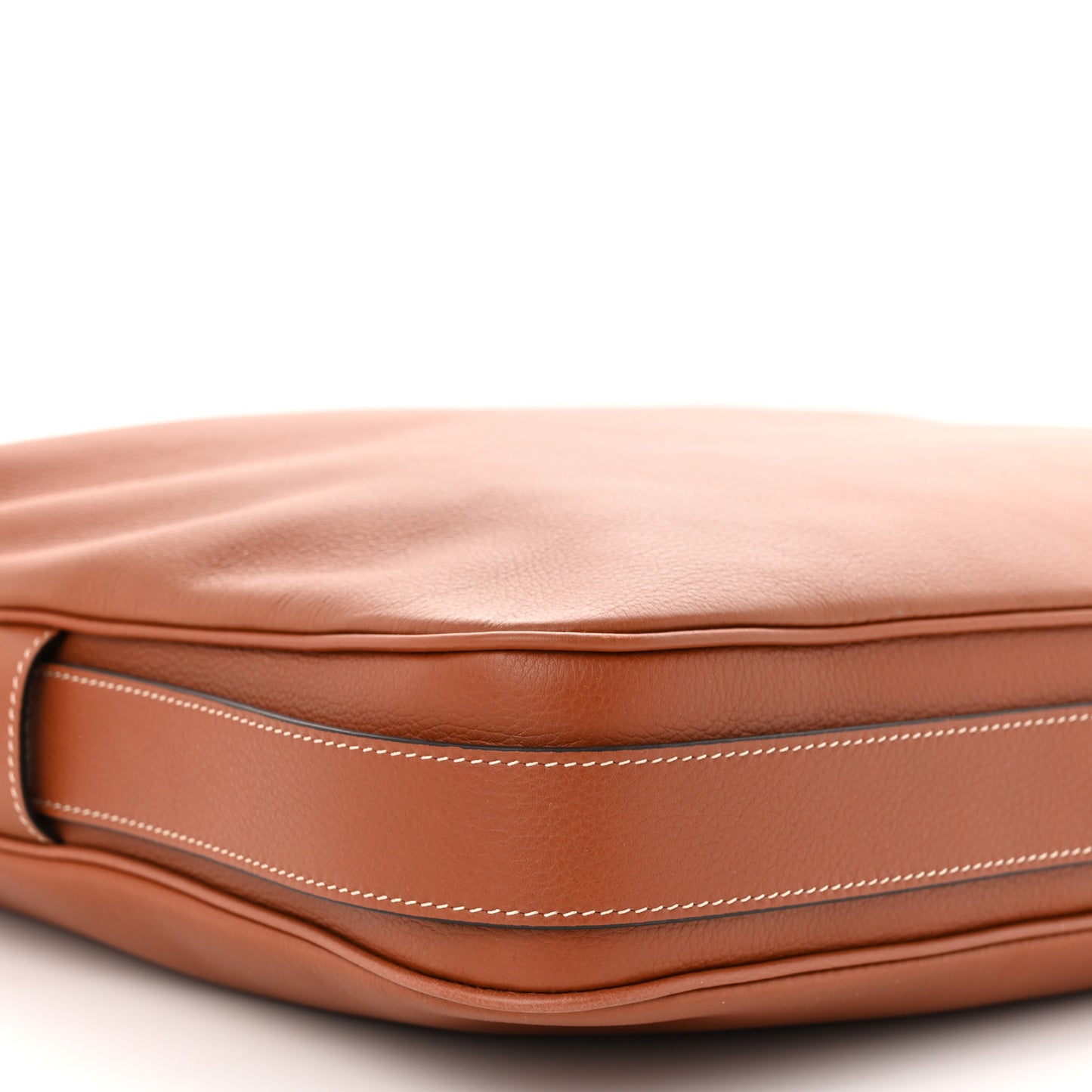 Supple Calfskin Large Romy Shoulder Bag Tan