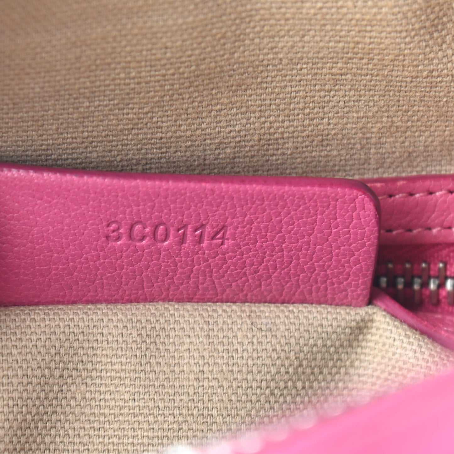 Sugar Goatskin Mini Antigona Magenta