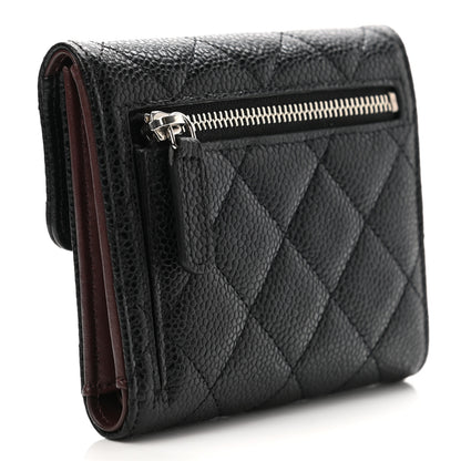 Chanel Caviar Quilted Compact Flap Wallet Black 3 of 9