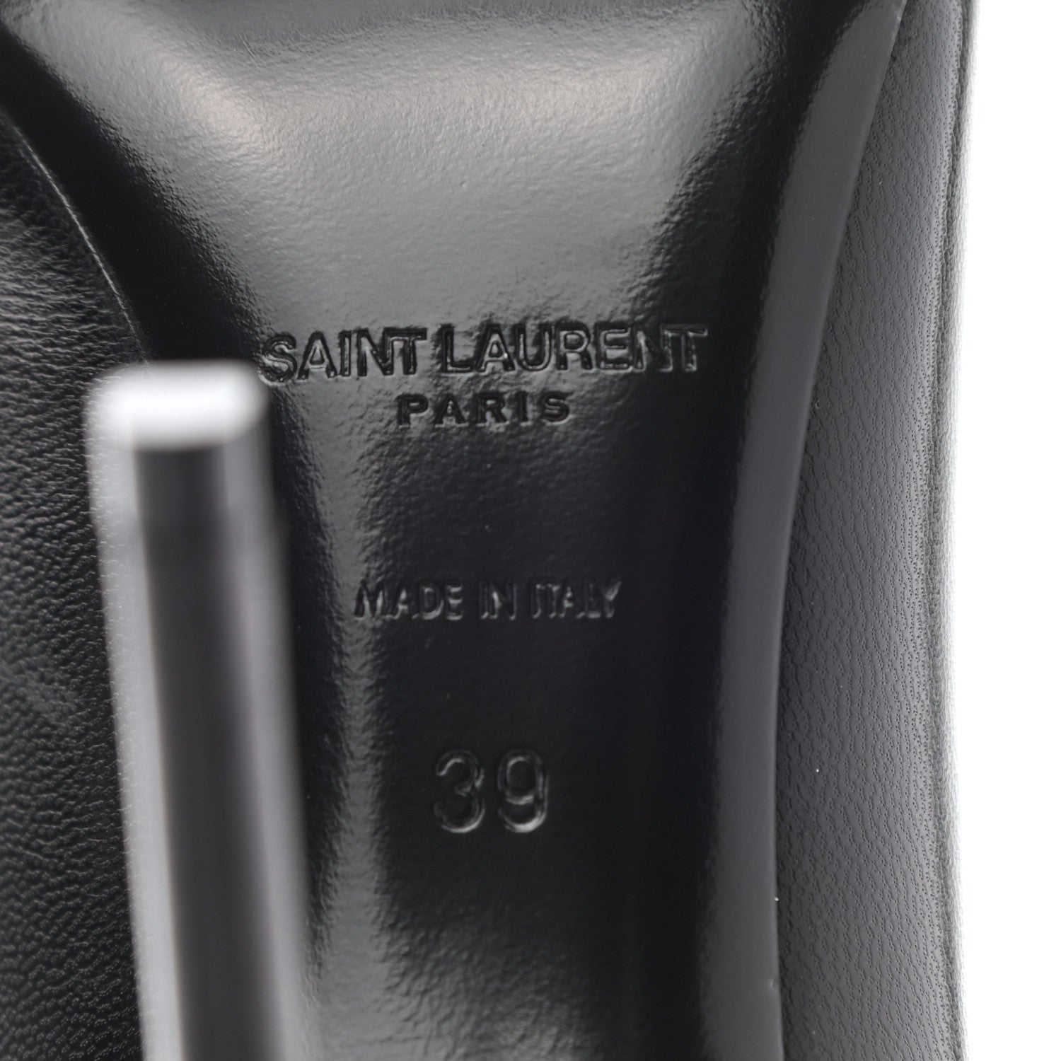 Saint Laurent Calfskin Zoe 105 Pumps 39 Black 6 of 11