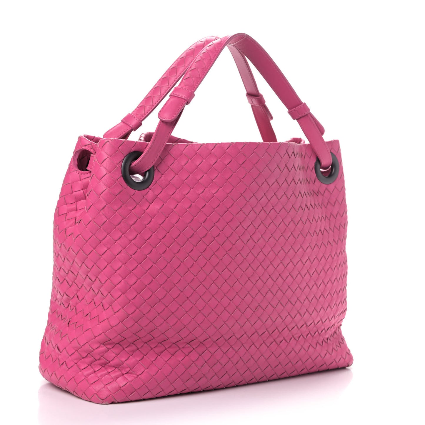 Nappa Intrecciato Medium Garda Bag Rosa Shock
