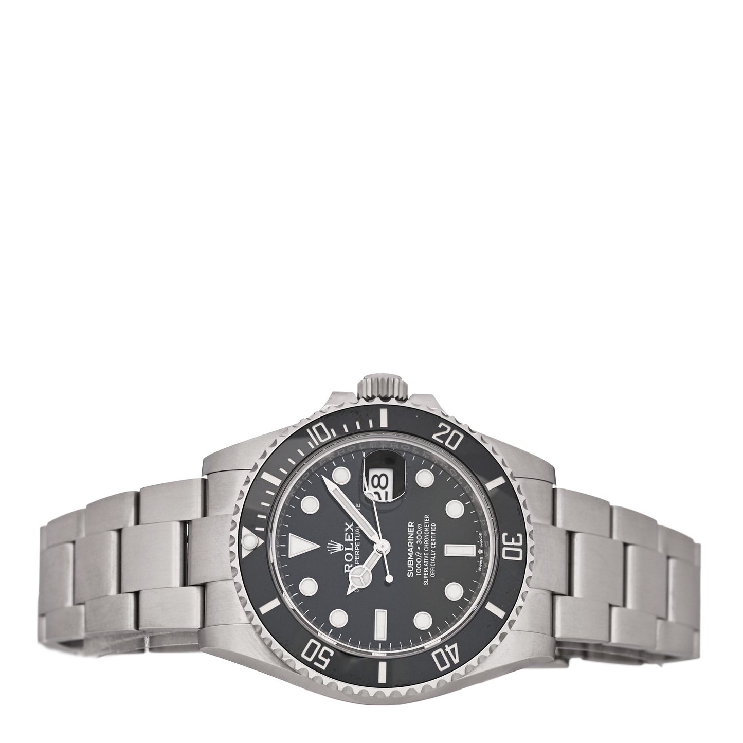 Stainless Steel 41mm Oyster Perpetual Submariner Date Watch Black 126610LN