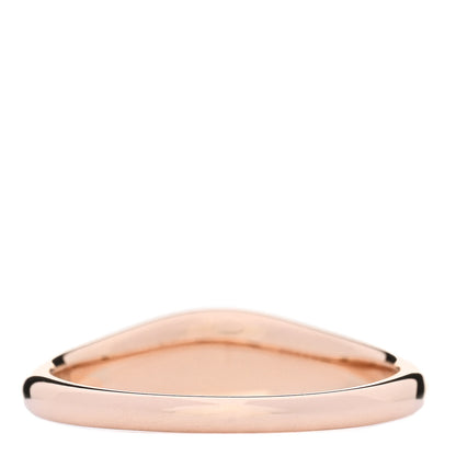 Tiffany 18K Rose Gold Diamond Micro Oval Signet Ring 57 8 3 of 5