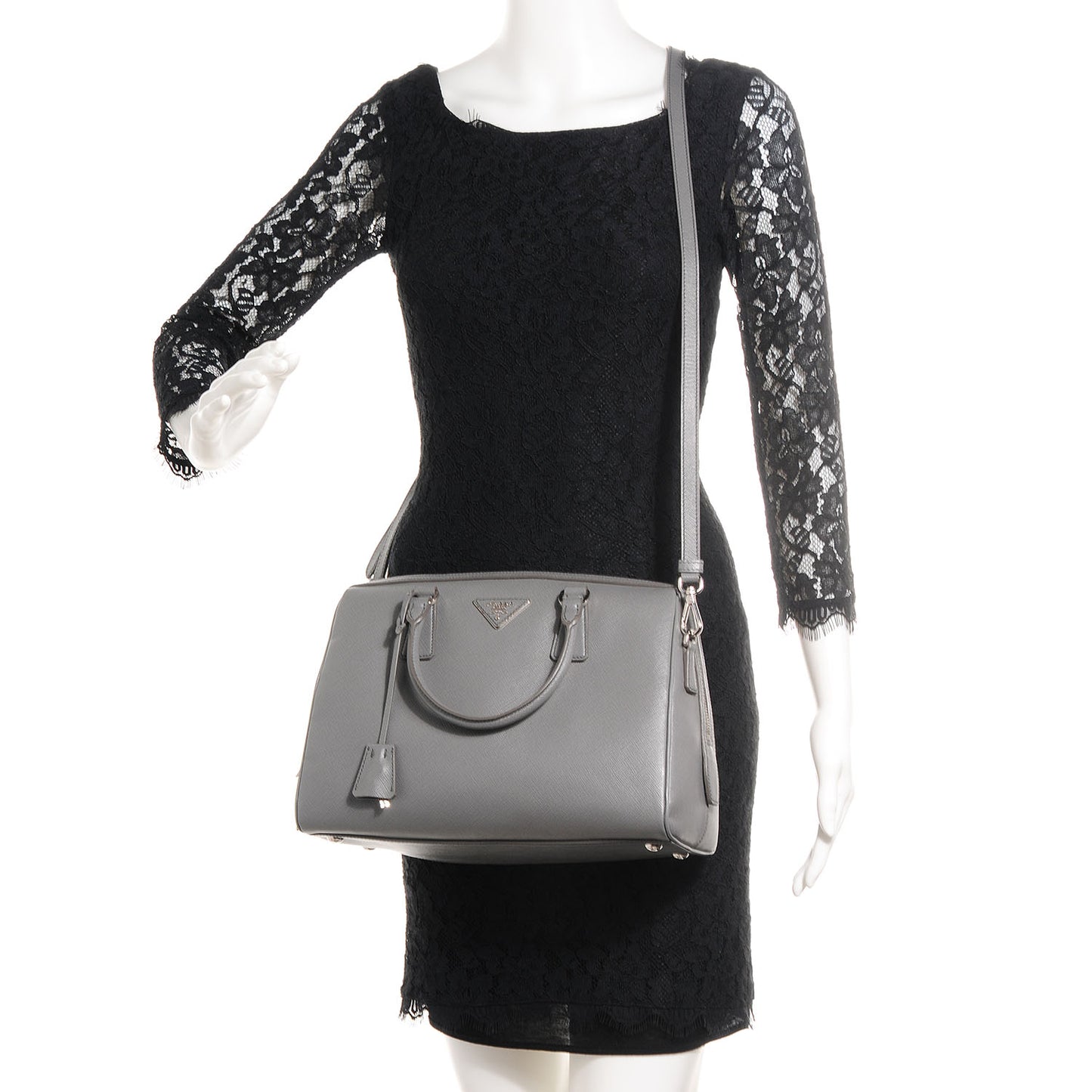 Saffiano Lux Bowler Marmo