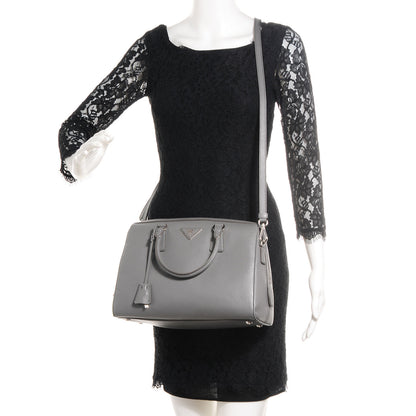 Prada Saffiano Lux Bowler Marmo 2 of 8