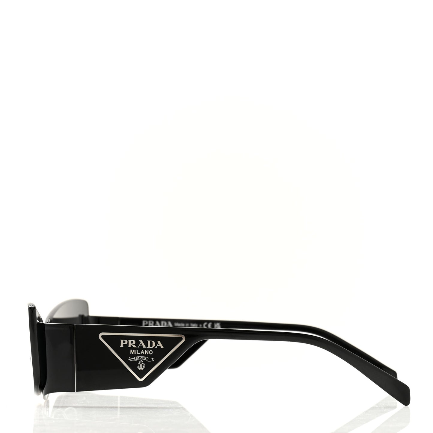 Metal Symbole Triangle Logo Sunglasses SPR 59Z Black Ardesia