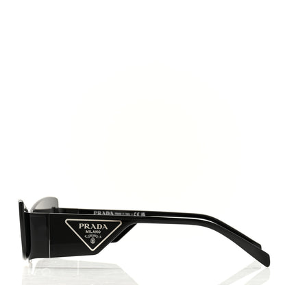 Prada Metal Symbole Triangle Logo Sunglasses SPR 59Z Black Ardesia 3 of 8