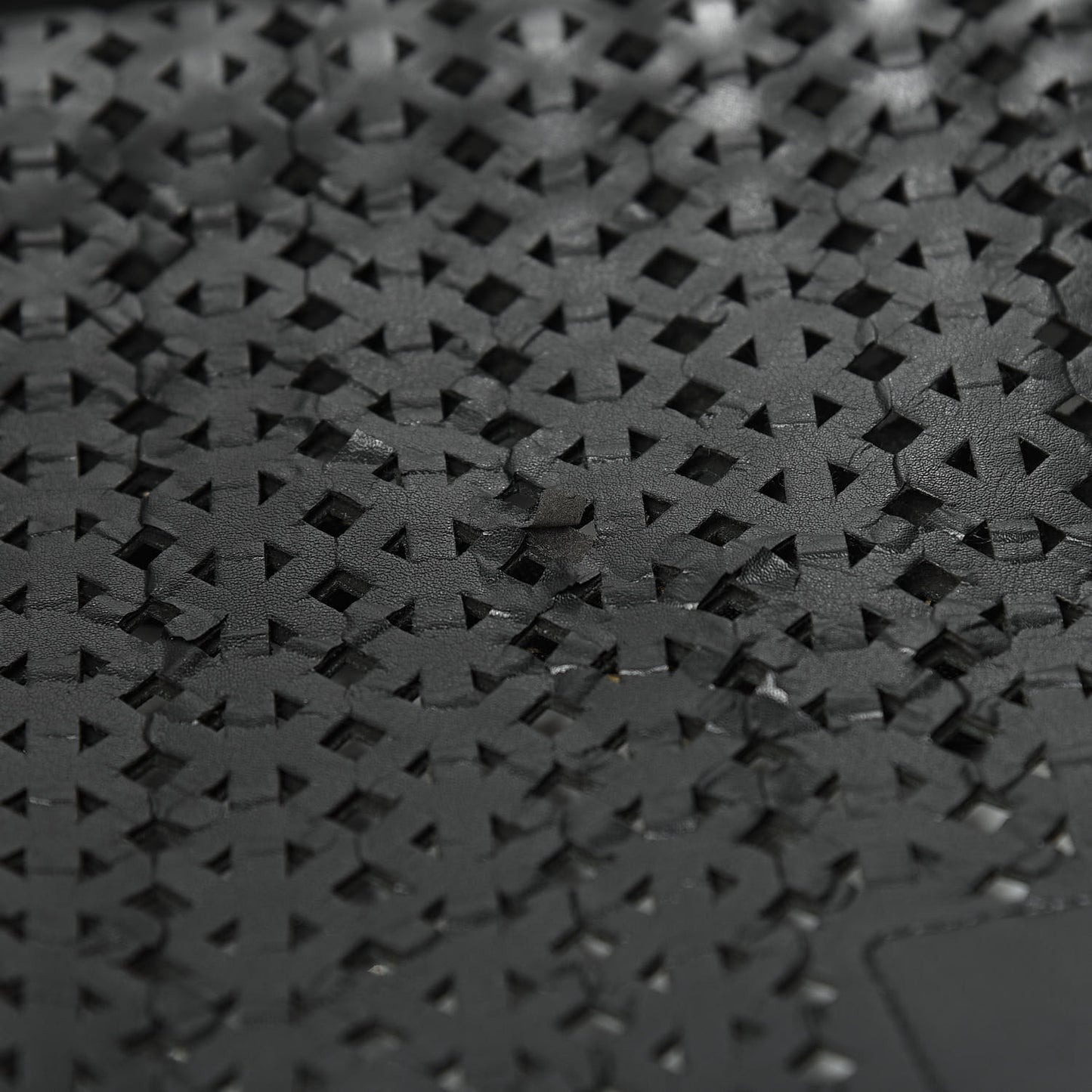 Saffiano Perforated Tote Black