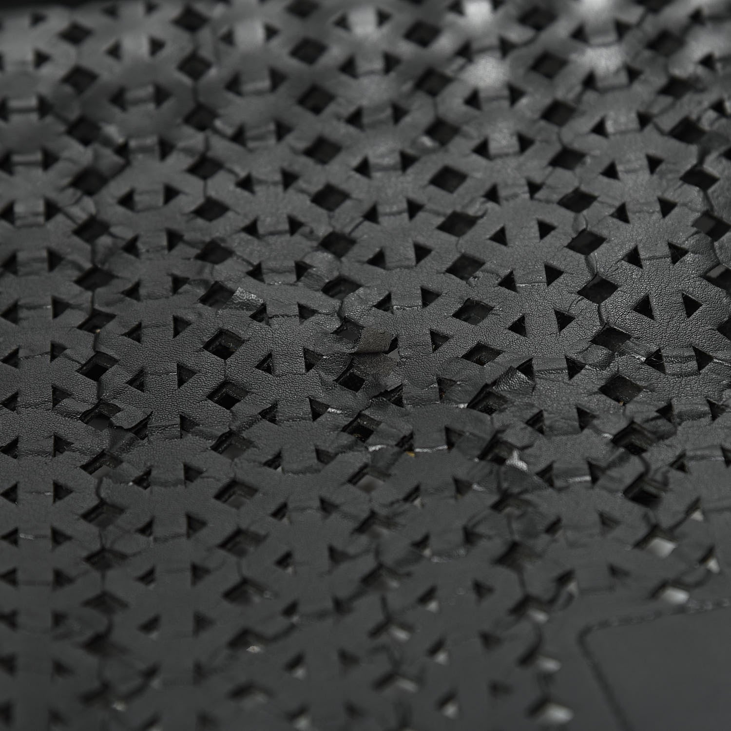 Prada Saffiano Perforated Tote Black 15 of 17