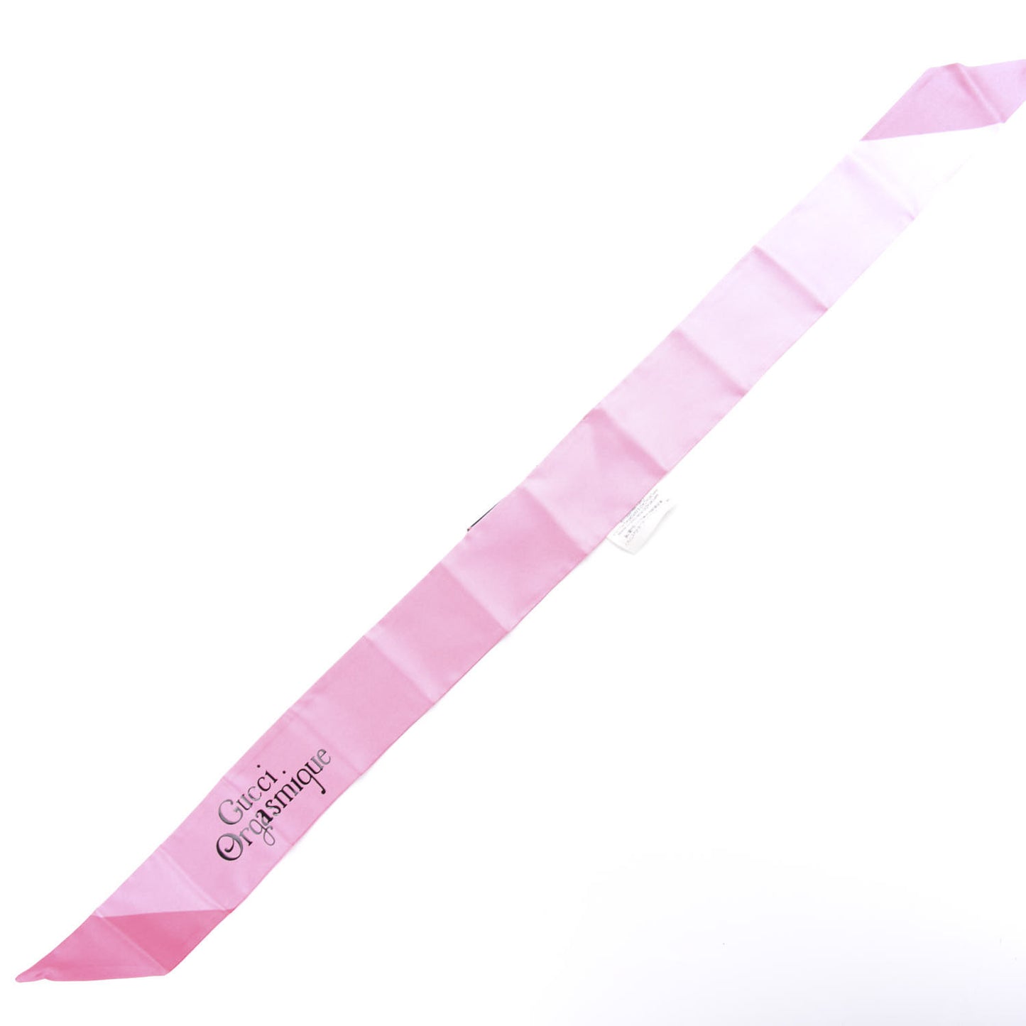 Silk Twill Gasmique Neck Bow Scarf Roseate