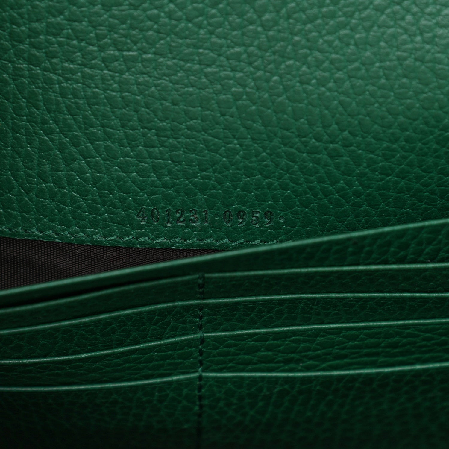 Gucci Calfskin Mini Dionysus Chain Wallet Emerald 7 of 16