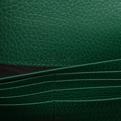 Gucci Calfskin Mini Dionysus Chain Wallet Emerald 7 of 16