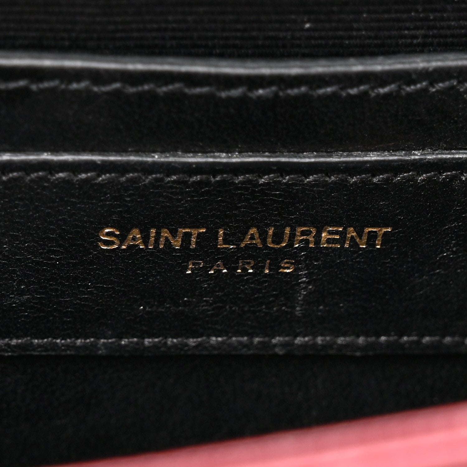 Saint Laurent Grain De Poudre Small Monogram Kate Satchel Red 6 of 14