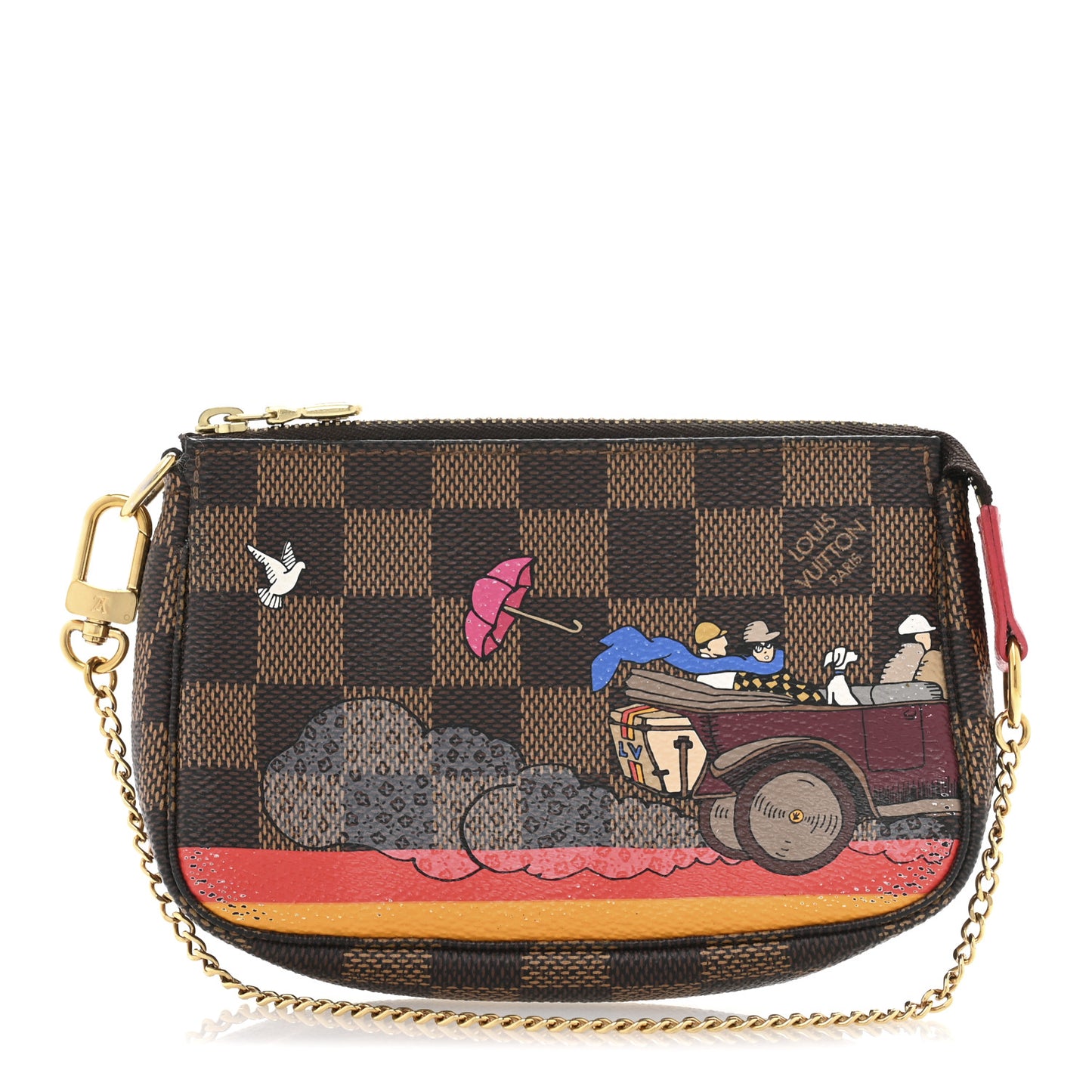 Damier Ebene 2015 Christmas Animation Mini Pochette Accessories