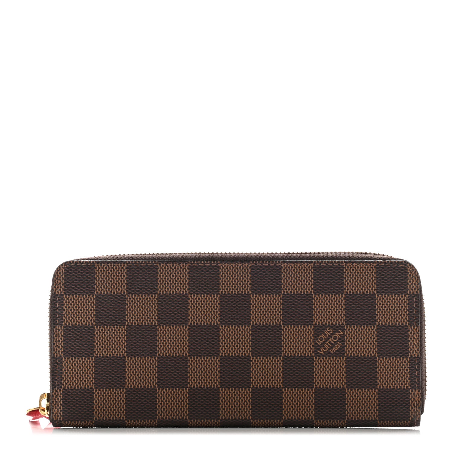 Louis Vuitton Damier Ebene Clemence Wallet Cherry 1 of 6