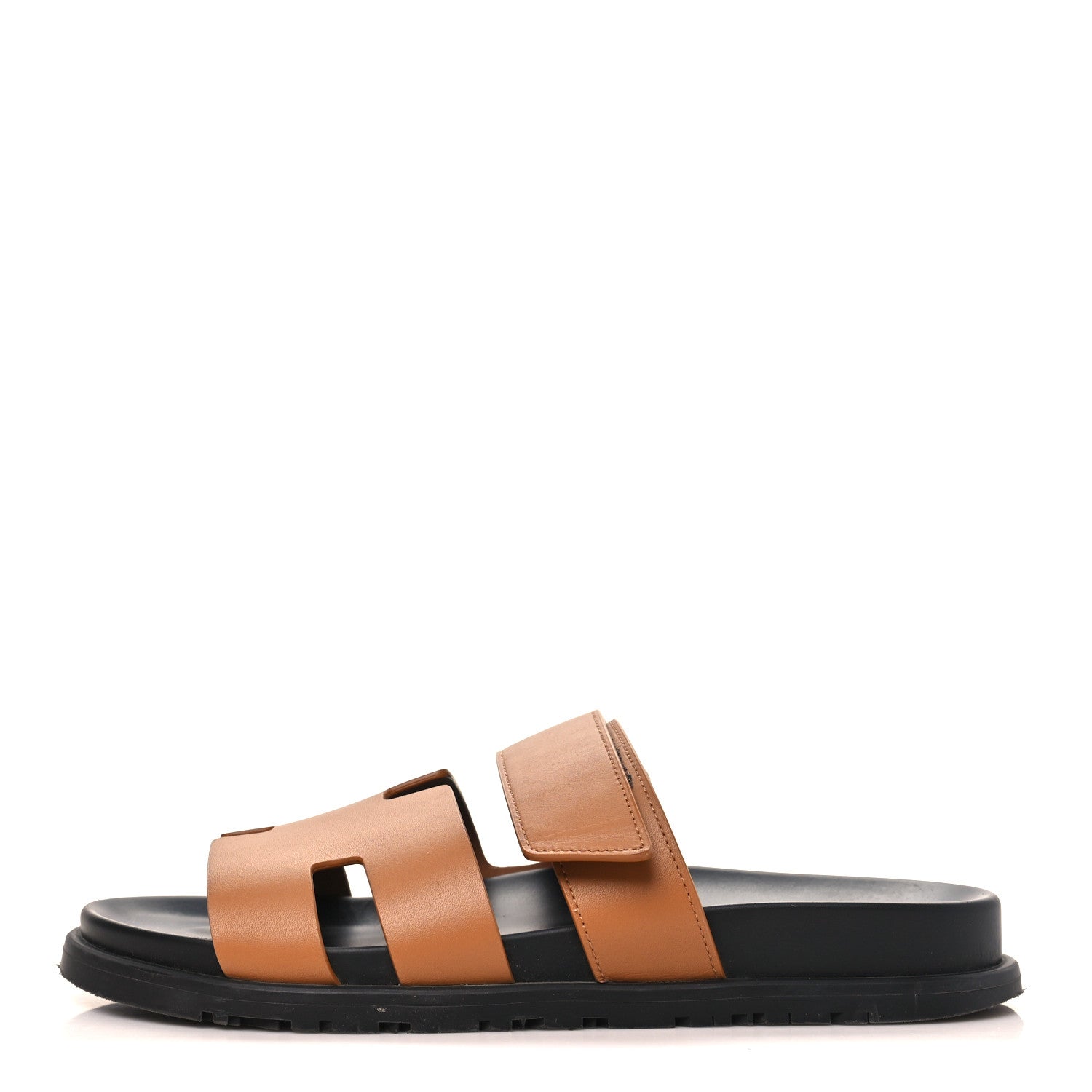 Hermes Calfskin Womens Chypre Sandals 40 Naturel 1 of 10