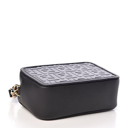 Fendi Vitello Century FF 1974 Embossed Mini Camera Case Black 4 of 10