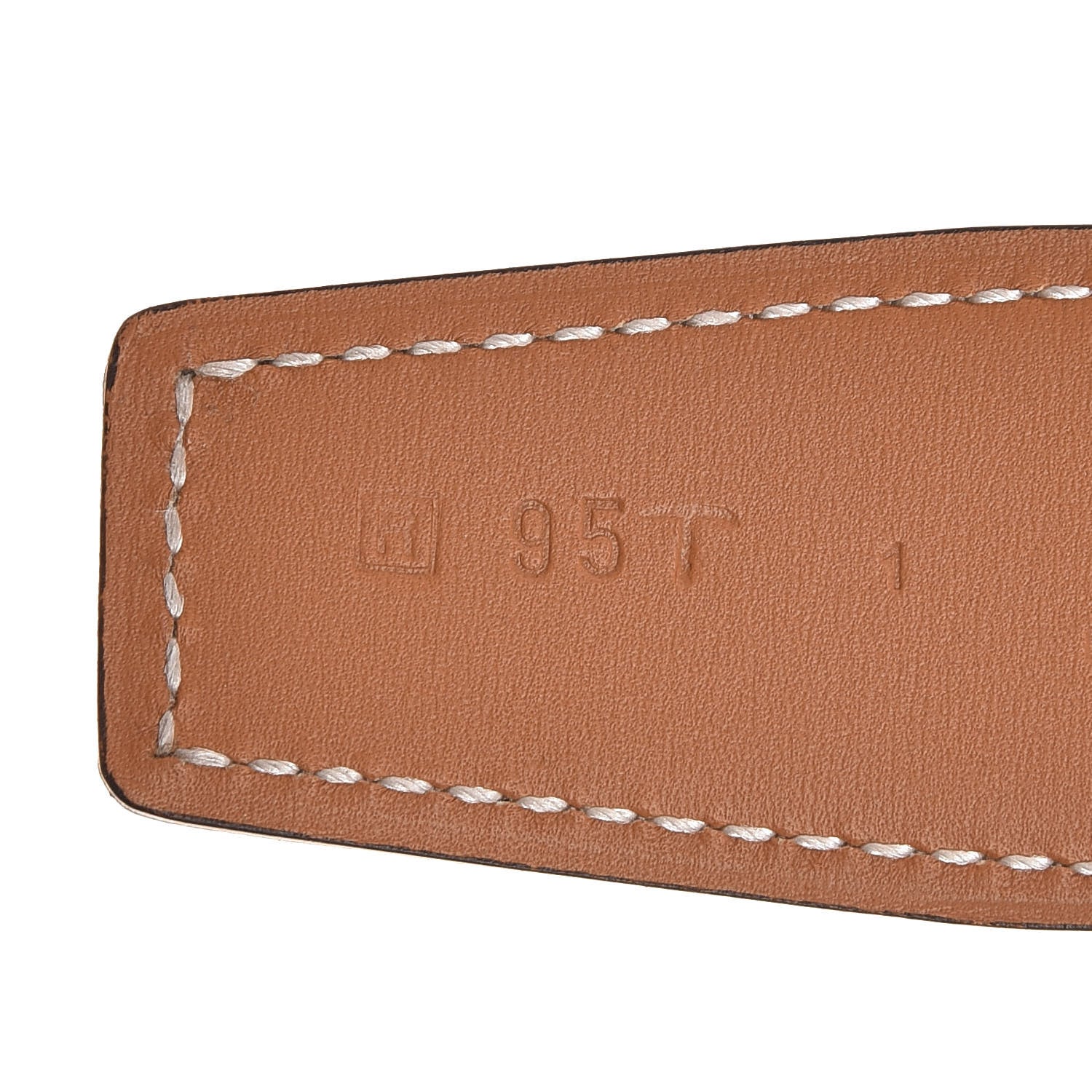Hermes Epsom Swift 32mm Collier De Chien CDC Belt 95 Blanc Naturelle 5 of 8