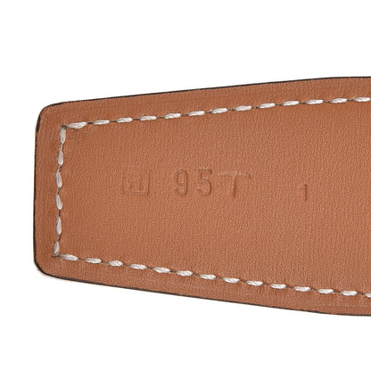 Hermes Epsom Swift 32mm Collier De Chien CDC Belt 95 Blanc Naturelle 5 of 8