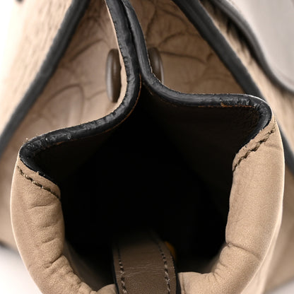 Celine Crocodile Embossed Nubuck Calfskin Small Tie Knot Tote Grey 14 of 17