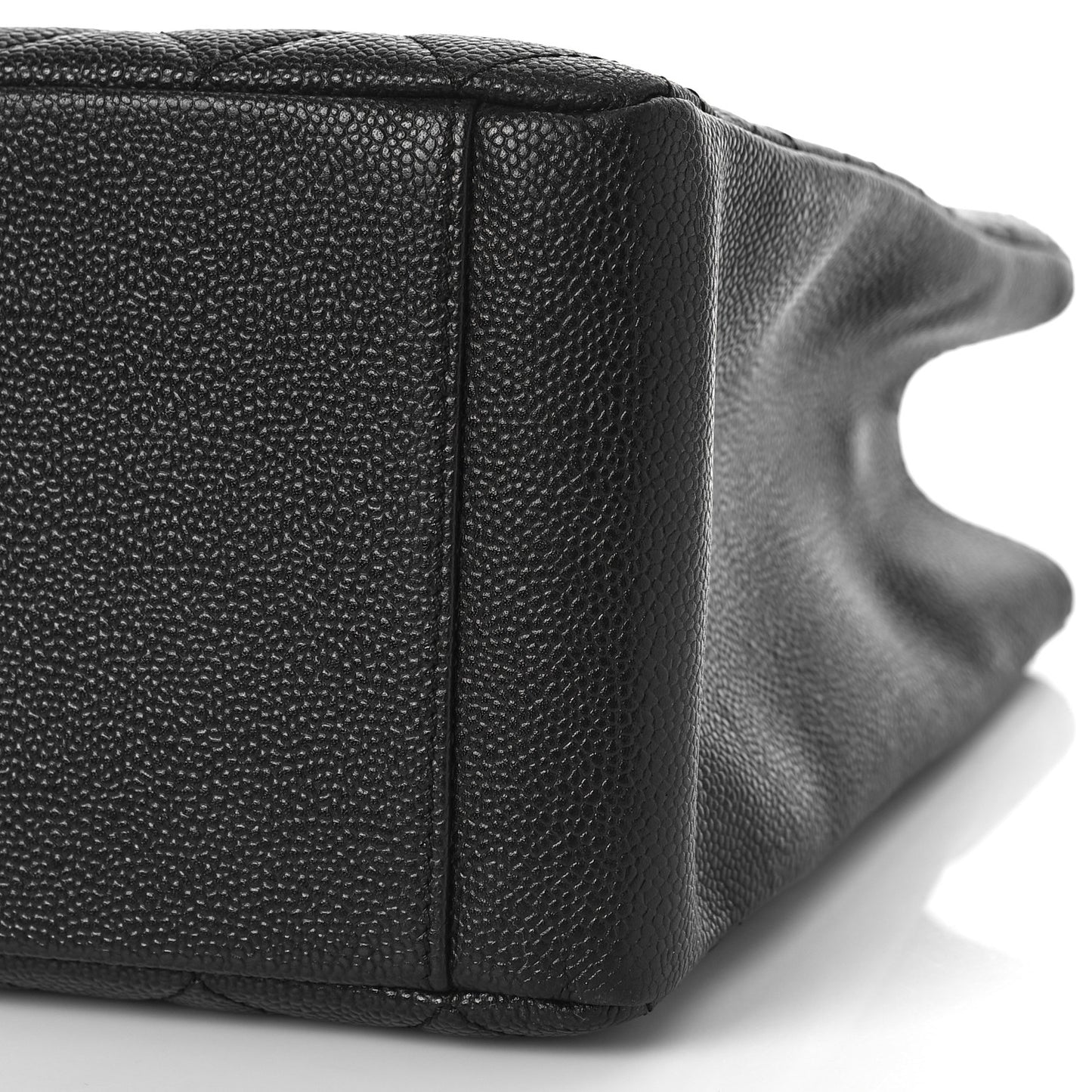 Caviar Quilted Grand Shopping Tote GST Black