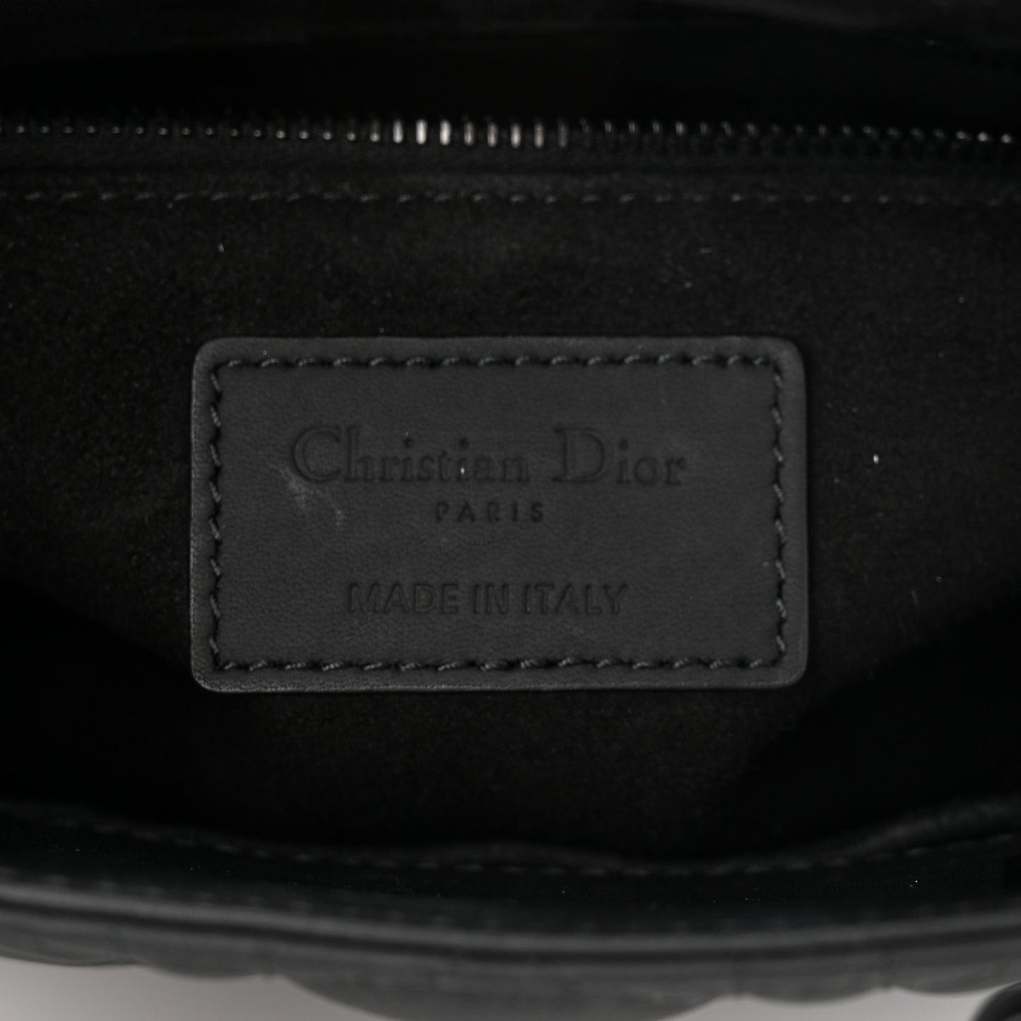 Ultra Matte Calfskin Cannage Small My ABCDior Lady Dior Black