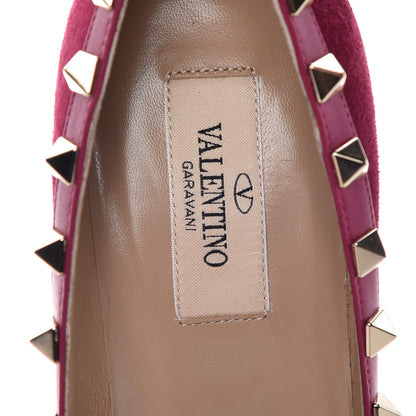 Valentino Garavani Suede Rockstud 85mm Pumps 35 Camelia 7 of 14