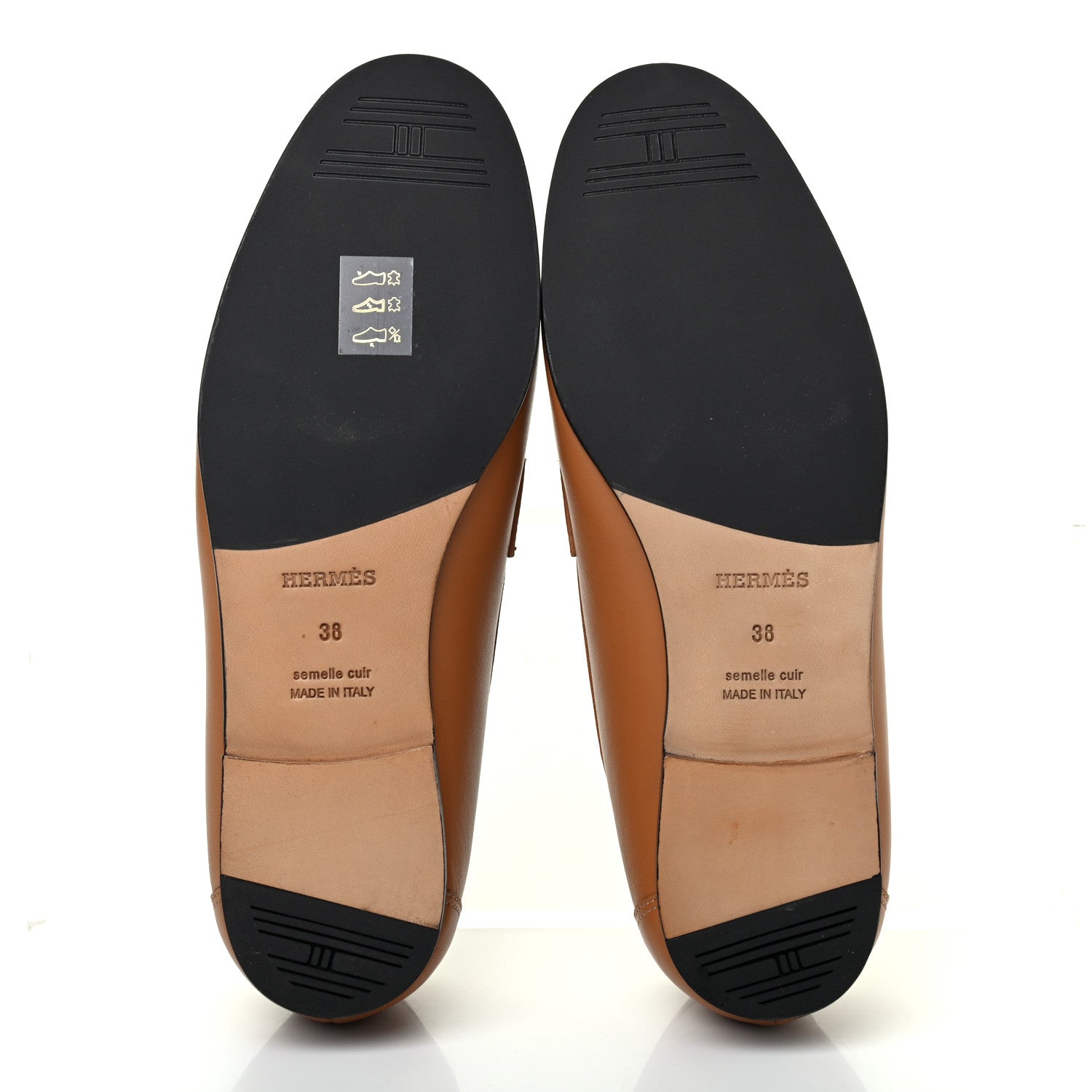 Hermes Calfskin Colette Loafer 38 Beige Dore 5 of 11