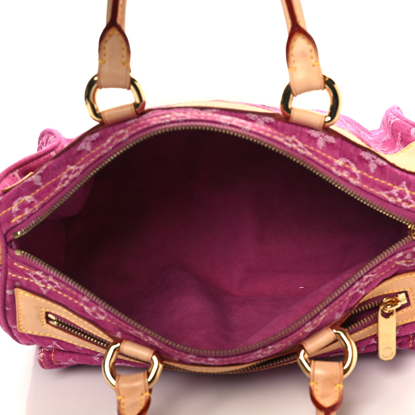 Monogram Denim Neo Speedy Fuchsia