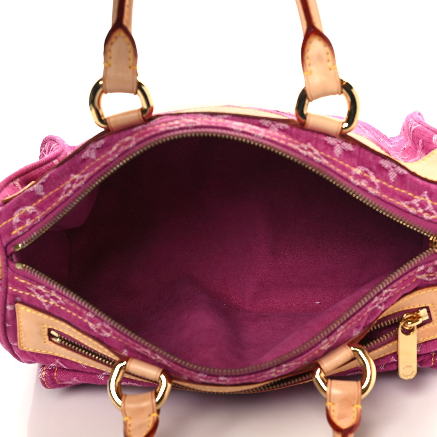 Louis Vuitton Monogram Denim Neo Speedy Fuchsia 5 of 13