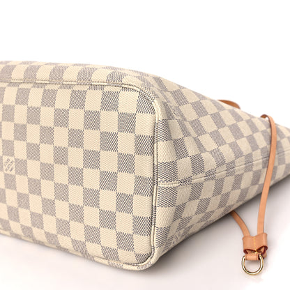 Louis Vuitton LOUIS VUITTON Damier Azur Neverfull MM Rose Ballerine 8 of 8