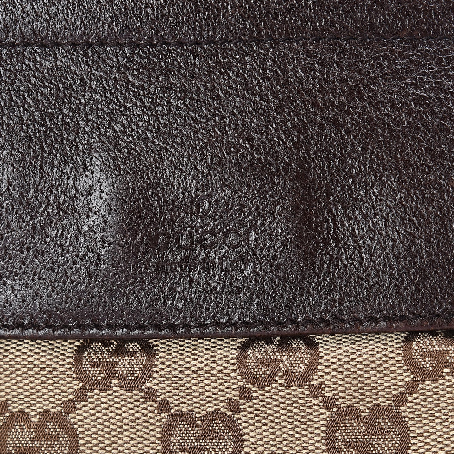 GG Monogram Web Double Pocket Belt Bag Dark Brown
