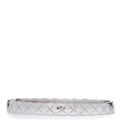 Chanel 18K White Gold Diamond Coco Crush Bracelet S 3 of 5