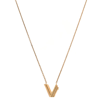 Louis Vuitton LV And Me Letter V Necklace Gold 1 of 5