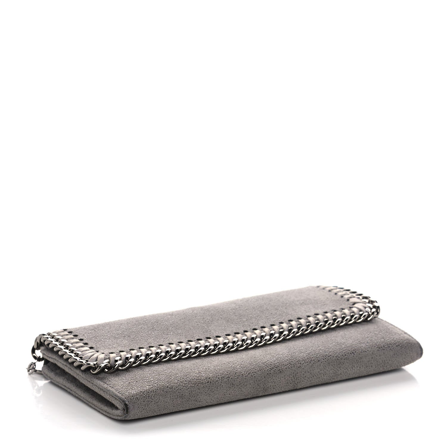 Stella McCartney Shaggy Deer Falabella Flap Wallet Grey 4 of 12