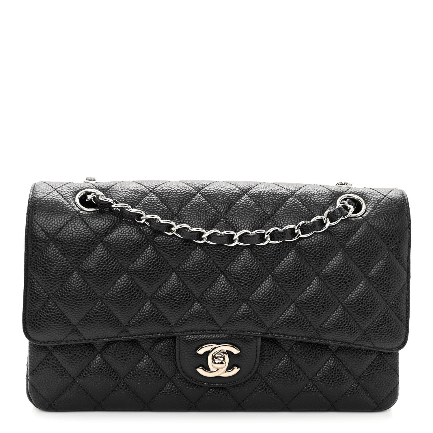 Chanel Caviar Quilted Medium Double Flap Black 1 of 11