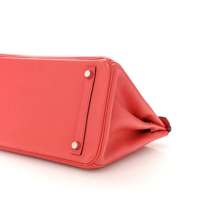 Hermes Taurillon Clemence Birkin 30 Geranium 10 of 13