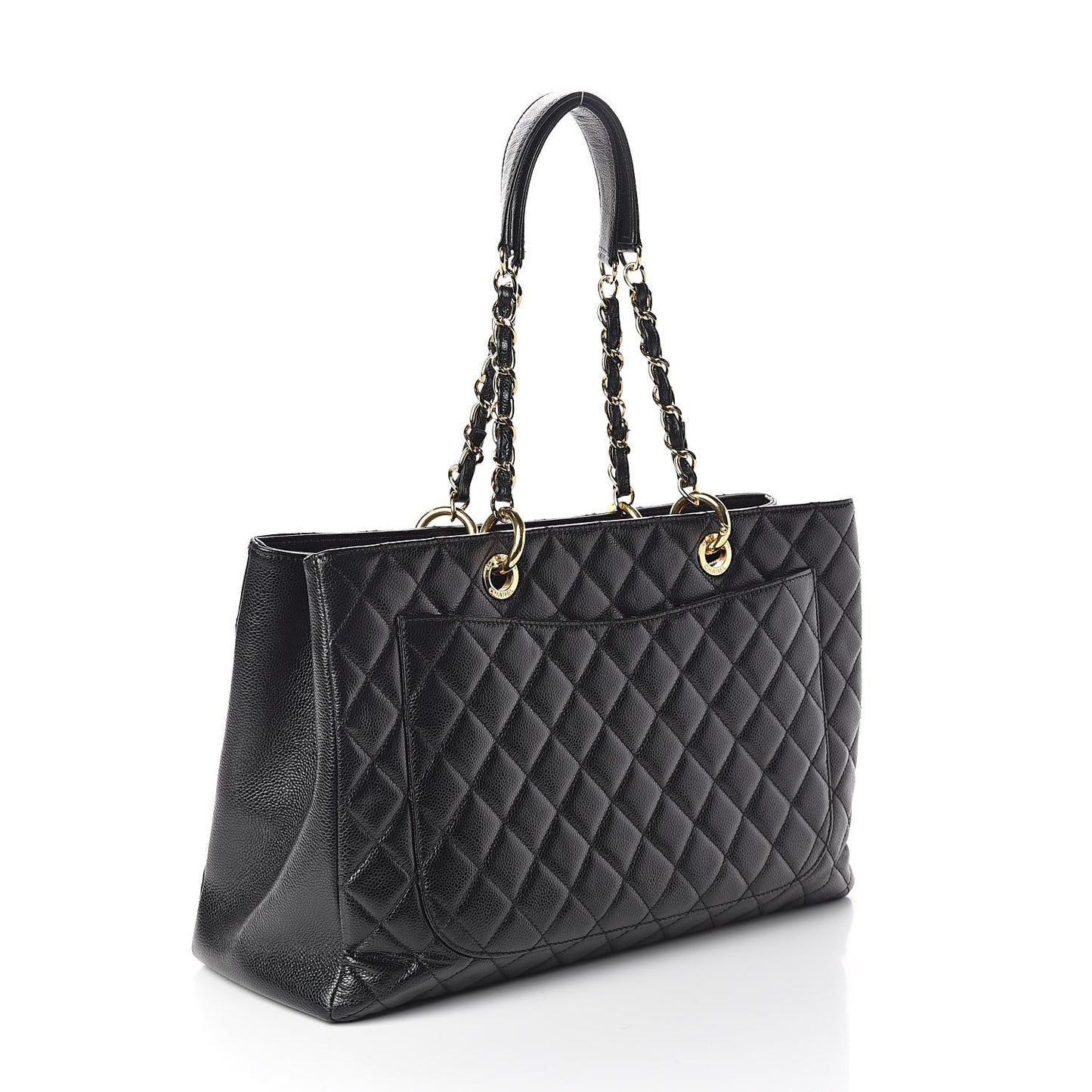 Caviar Quilted XL Grand Shopping Tote GST Black