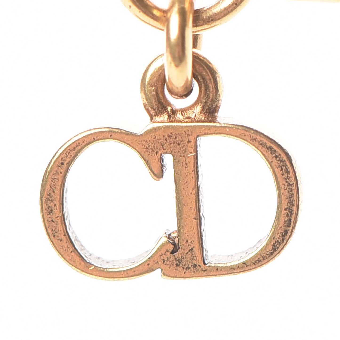 Metal J’Adior Long Necklace Aged Gold