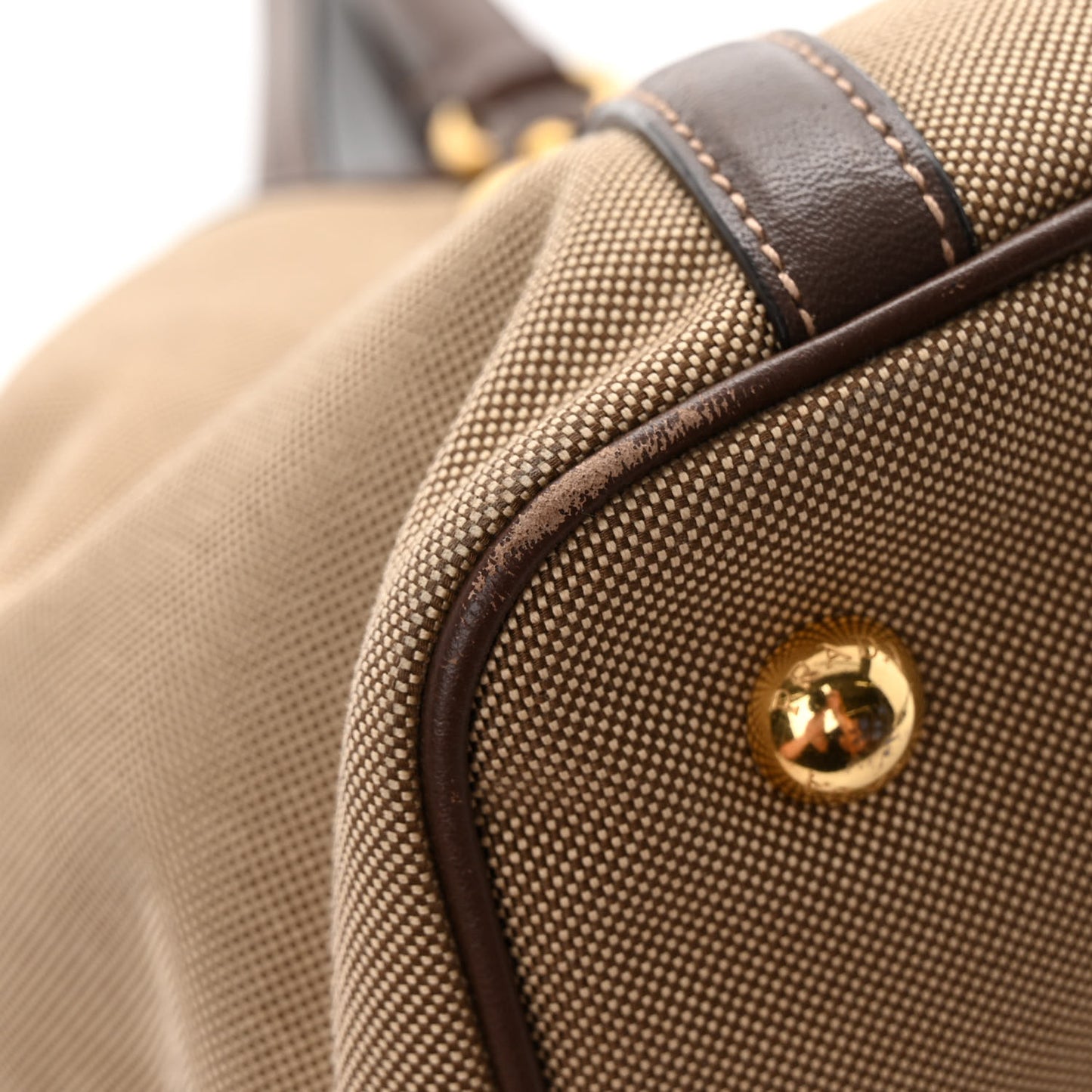 Jacquard Logo Tote Corda Bruciato