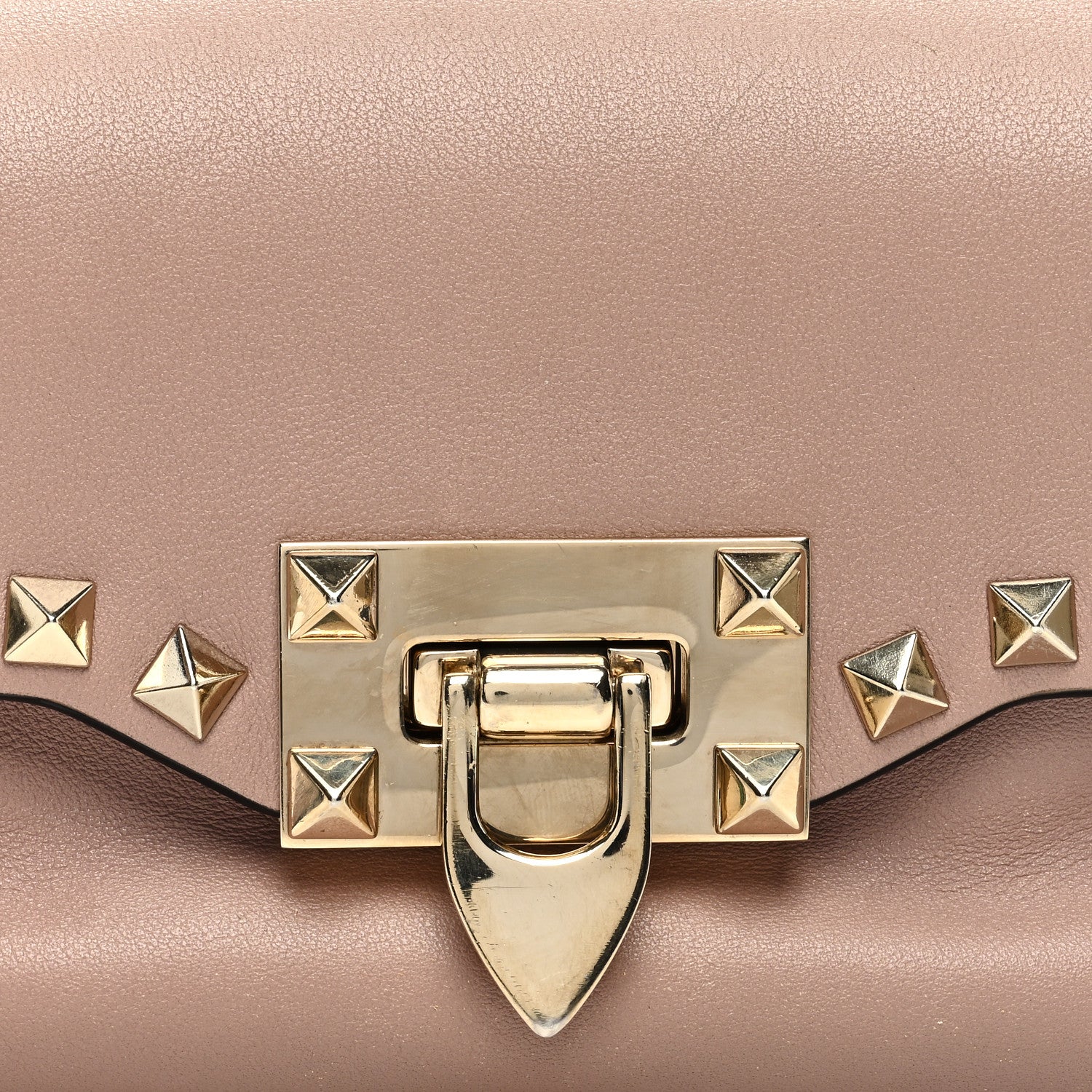 Valentino Garavani Calfskin Mini Rockstud Crossbody Bag Poudre 7 of 10