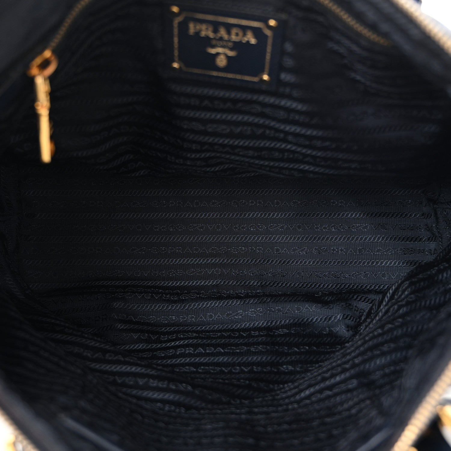 Prada Saffiano Tessuto Nylon Shopping Tote Royal Blue 5 of 16