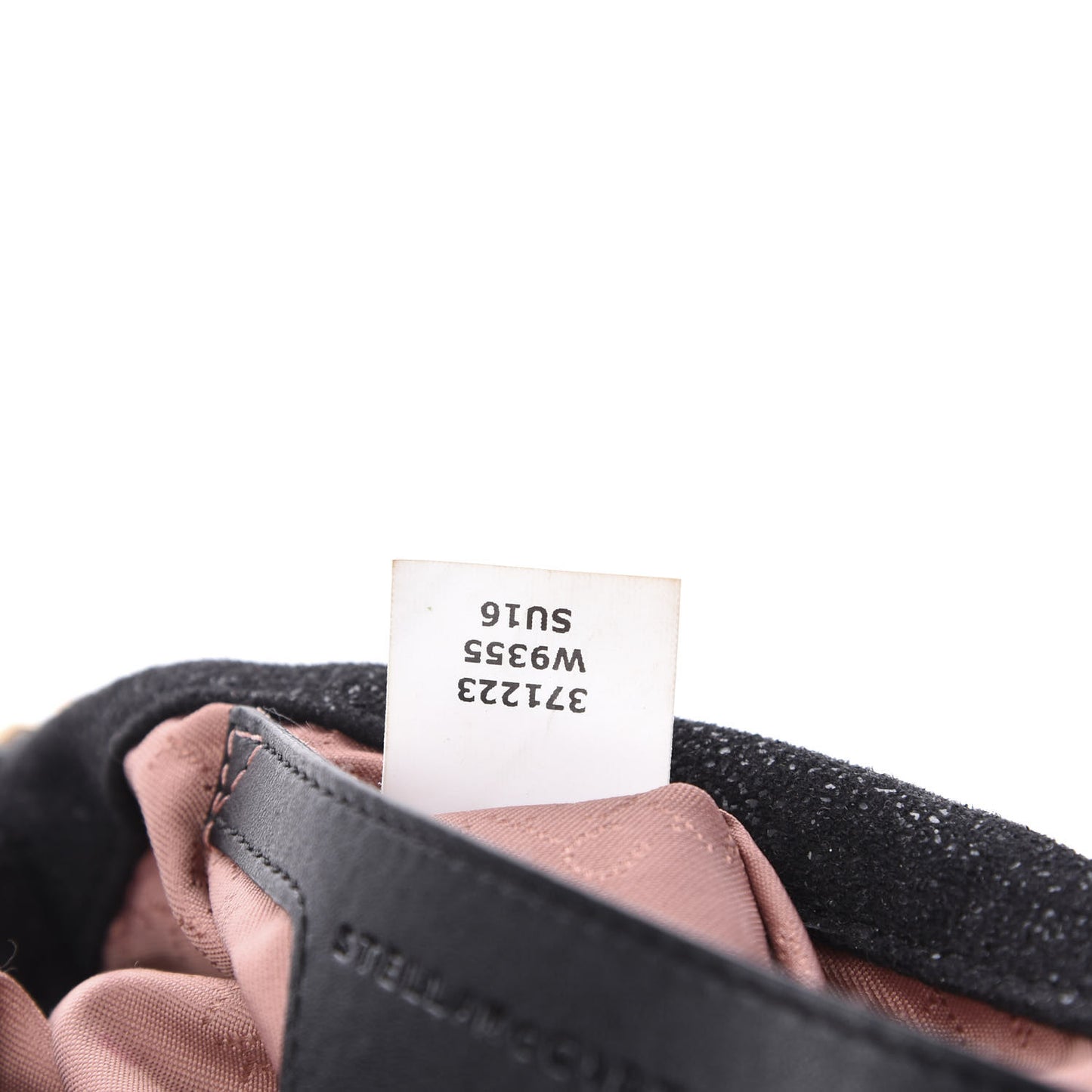 Shaggy Deer Mini Falabella Fold Over Tote Black