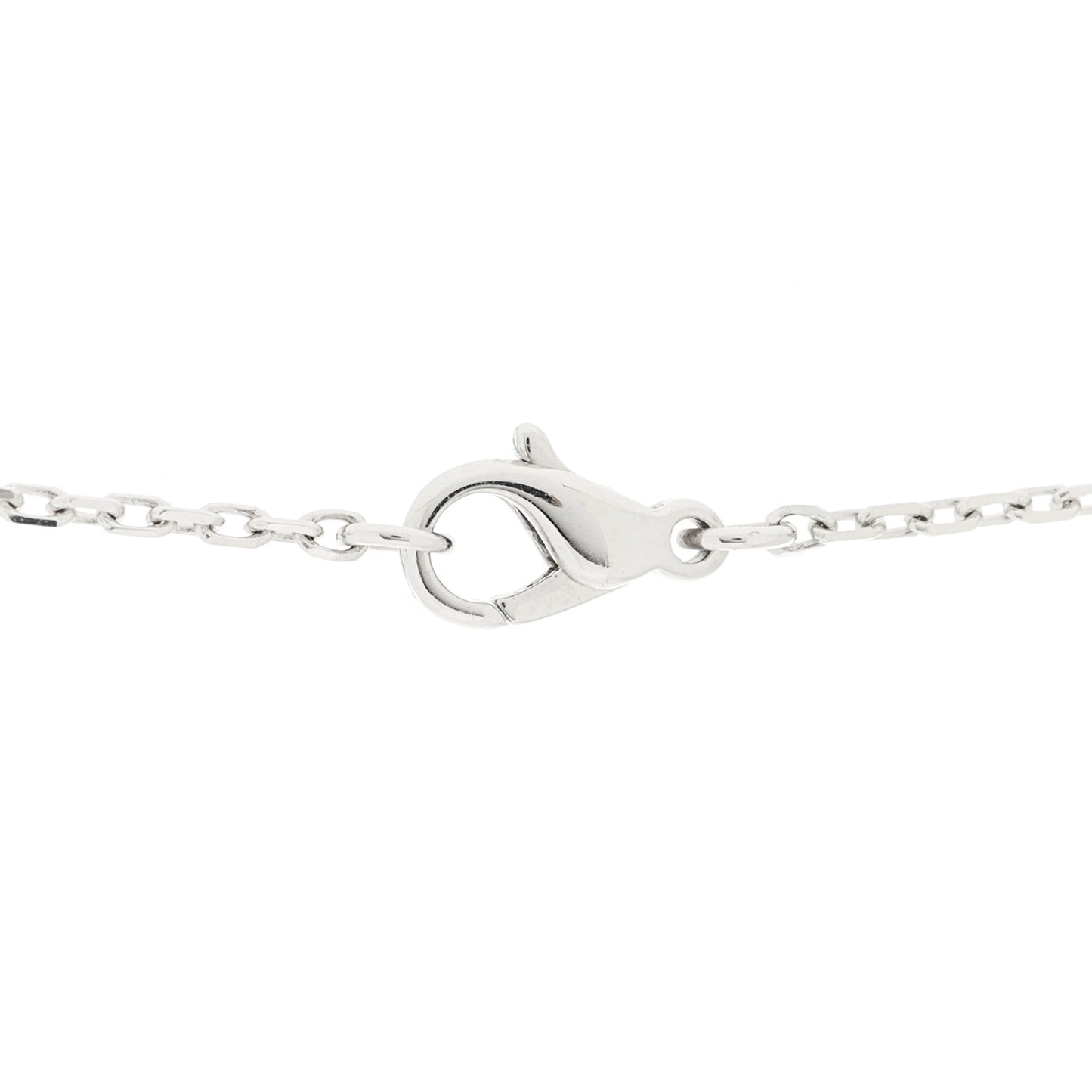 18K White Gold Diamond PVD Quatre SM Ring Pendant Necklace